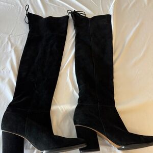 Donald J. Pliner Black Suede Boots 9.5